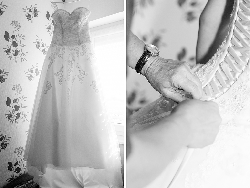 Daniela Andreas Hochzeit Vorbereitungen Getting Ready Brautkleid Hochzeitskleid Ankleiden Braut Paderborn Sande Delbrück Hochzeitsfotograf - Diana Jill Fotografie